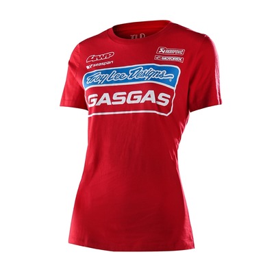 Tee-shirt femme Troy Lee Designs Team Gas Gas rouge