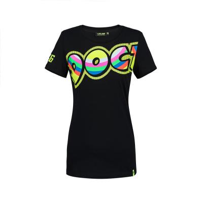 Tee shirt femme VR46 Valentino Rossi Doc noir 2018