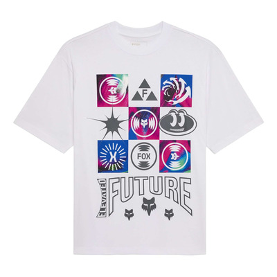 Tee-Shirt Fox Racing Image Cosmo Oversized white