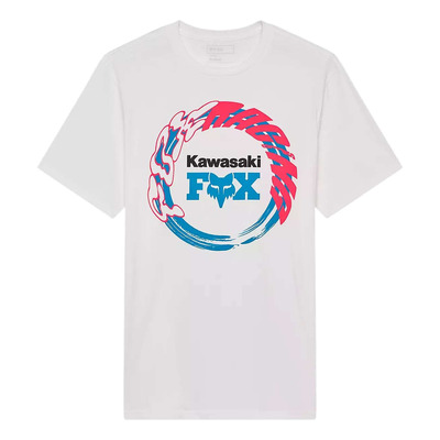 Tee-Shirt Fox Racing Kawasaki optique white