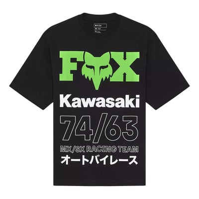Tee-Shirt Fox Racing Kawasaki Oversized black