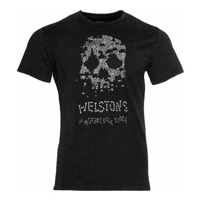 Tee-shirt Helstons Bones noir/blanc