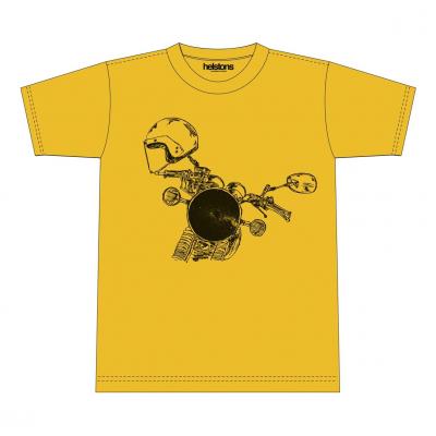 Tee-shirt Helstons Headlight jaune