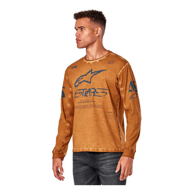 Tee-Shirt manches longues Alpinestars Nook Knit root beer