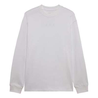 Tee-Shirt manches longues Fox Racing Wordmark Oversized optic white