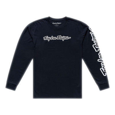 Tee-Shirt manches longues Troy Lee Designs Signature noir