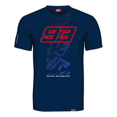 Tee-shirt Marc Marquez 93 And Shaped Pattern bleu