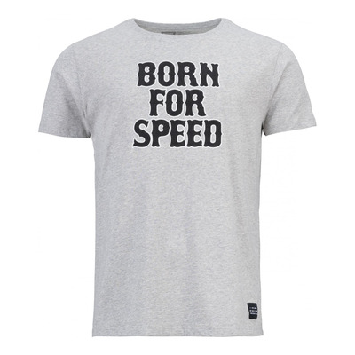 Tee-shirt Pull-in Born for Speed gris