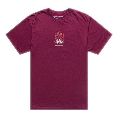 Tee-Shirt Troy Lee Designs Flame 2 sangria