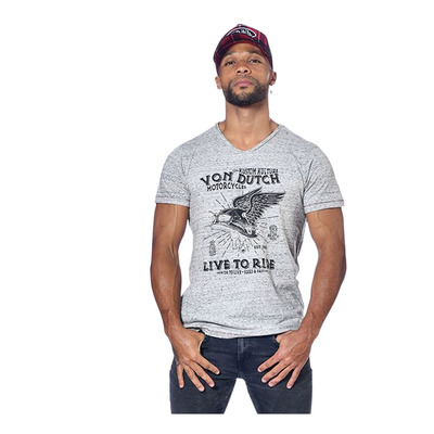 Tee-Shirt Von Dutch Leave gris