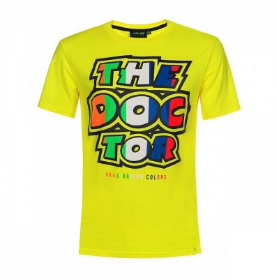 Tee-shirt VR46 Valentino Rossi Stripes The Doctor jaune 2019
