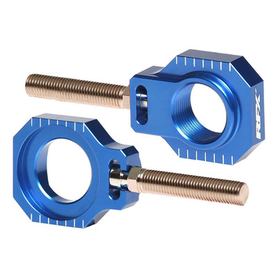 Tendeurs de Chaîne RFX Pro en Aluminium Anodisé Bleu pour Husqvarna TE/FE de 125 à 501cc 14-23