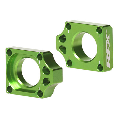 Tendeurs de Chaîne RFX Pro en Aluminium Anodisé Vert pour Kawasaki 450 KXF 16-24