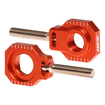 Tendeurs de Chaîne RFX Pro en Aluminium Anodisé Orange pour KTM 50 SX 20-24