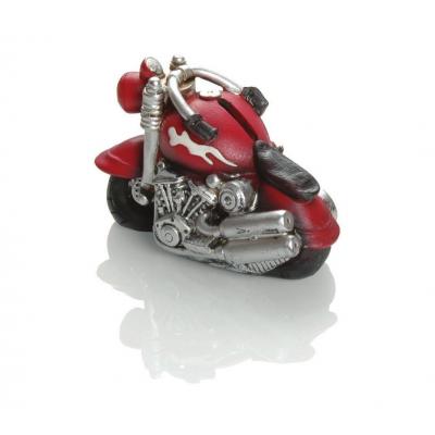 Tirelire Booster Motorbike 14cm rouge