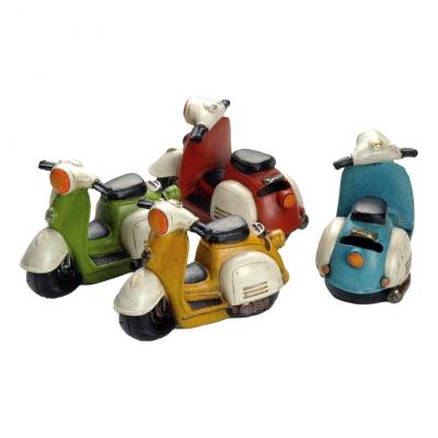 Tirelire Booster Scooter 14cm rouge