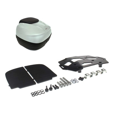 Top case 40 L blanc d'origine CM257202 Moto Guzzi Caponord 1200 2014-16