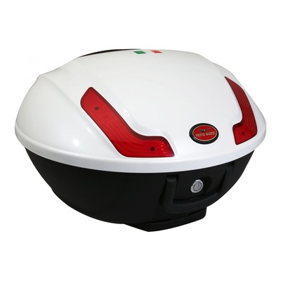 Top case blanc diamant 48L Moto-Guzzi Norge 10-16/Stelvio 11-17
