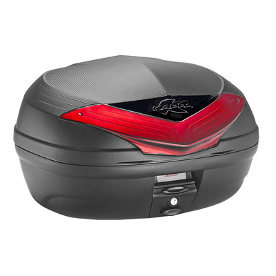 Top case Givi Kappa K466 46L noir catadioptre rouge