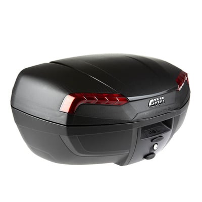Top case Givi Monolock® E46 Riviera 46 Litres noir/catadioptres rouge