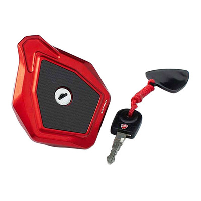 Trappe a essence Evotech aluminium rouge Ducati Hypermotard 821 13-15