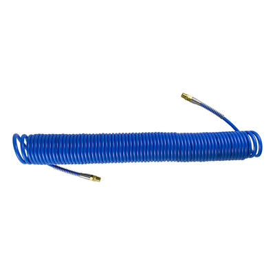 Tuyau pneumatique spirale JBM Ø 5mm – 15m + connecteur 1/4''
