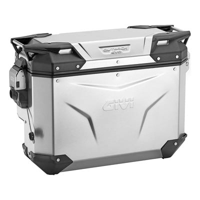 Valise latérale droite Givi Trekker Outback Evo Smart 33L anodisé dégagement pour échappement