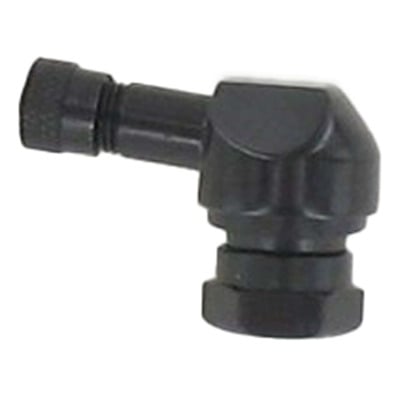 Valve coudée alu noire Ø11,3 mm TV25AL
