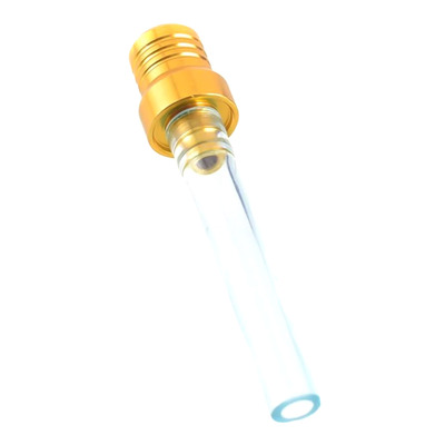 Valve de Prise d’Air de Réservoir BUD RACING en Aluminium Anodisé Or + Durite Courte