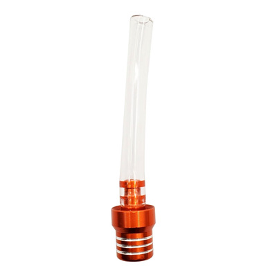 Valve de Prise d’Air de Réservoir BUD RACING en Aluminium Anodisé Orange + Durite Courte