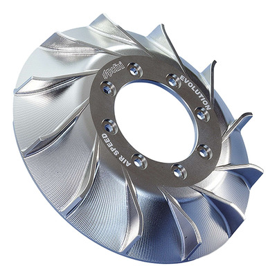 Ventilateur d'allumage Polini Air Speed Evolution gris anodisé Vespa PK/Special