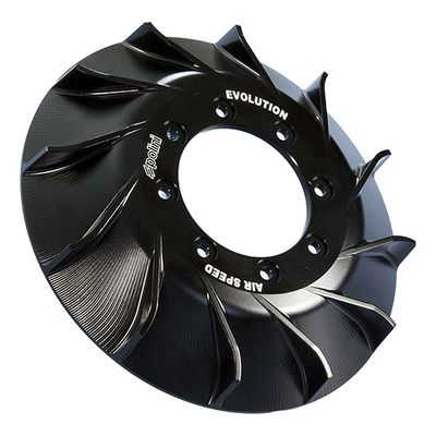 Ventilateur d'allumage Polini Air Speed Evolution noir anodisé Vespa PK/Special