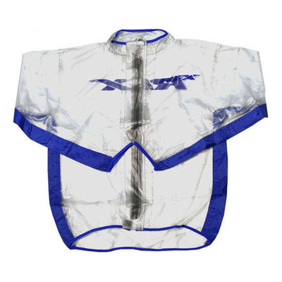 Veste de pluie RFX sport transparent et bleu