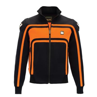 Veste moto homme Blauer Easy Rider noir/orange