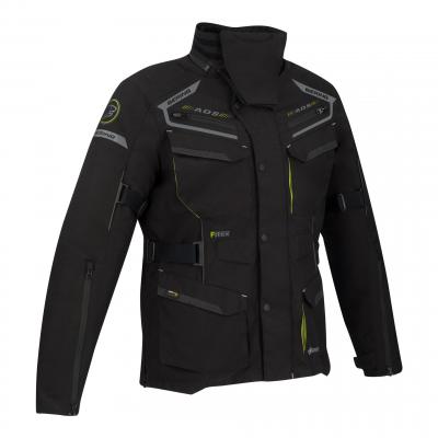 Veste textile Bering Minsk noir/jaune fluo