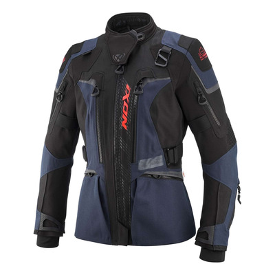 Veste textile femme Ixon Odin Lady navy/black/bright red
