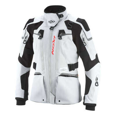Veste textile femme Ixon Odin Lady gris clair/noir