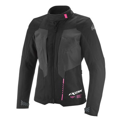 Veste textile femme Ixon Tyr Lady noir/anthracite/rose vif