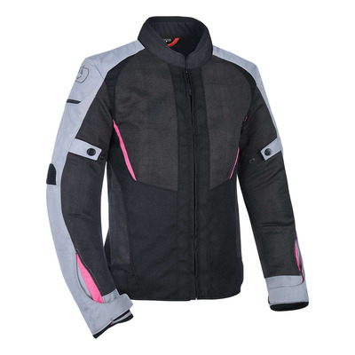 Veste textile femme Oxford Iota 1.0 WS Air black/gray/pink