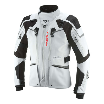 Veste textile Ixon Odin gris clair/noir