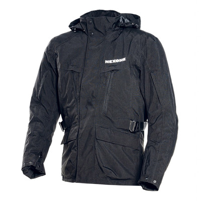 Veste textile Nexone Mario noir mat