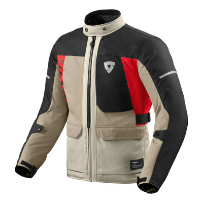 Veste textile Rev’It Convergent H2O sand/red