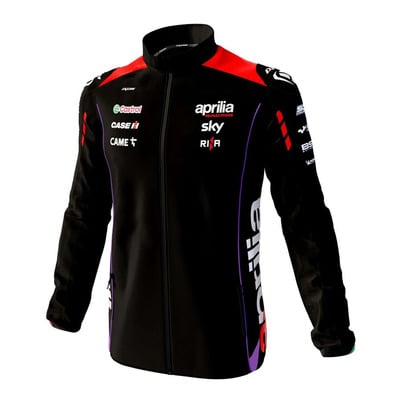 Veste zippé Ixon Aprilia Racing 2024 noir/rouge fluo