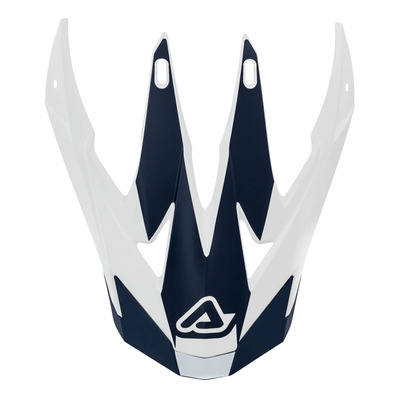Visière casque cross Acerbis X-Racer VTR blanc/bleu