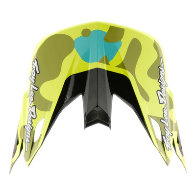Visière casque cross Troy Lee Designs SE5 Composite Myth jaune fluo