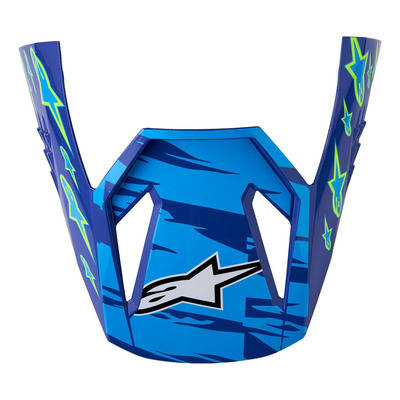 Visière pour casque cross Alpinestars SM3 Falcon blue/white/black/pink fluo/yellow fluo glossy