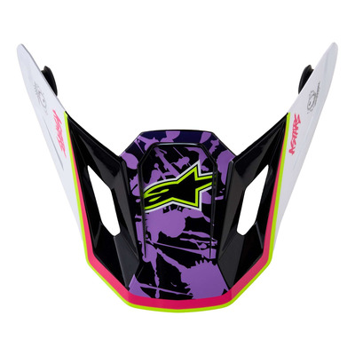 Visière pour casque cross Alpinestars SM7 Blaster purple/pink/white glossy