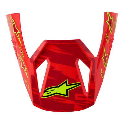 Visière pour casque cross enfant Alpinestars SM3 Falcon Youth red fluo/white/blue/yellow fluo glossy