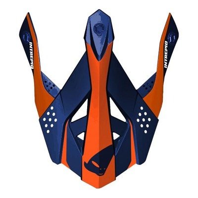 Visière Ufo pour casque Intrepid bleu/orange matte