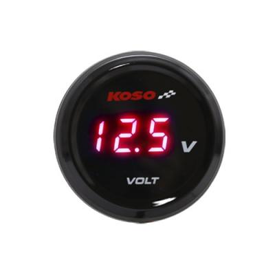 Voltmètre Koso I-Gear affichage rouge